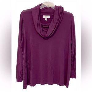Knit by Hampshire Studio cowl neck top Sz 2x